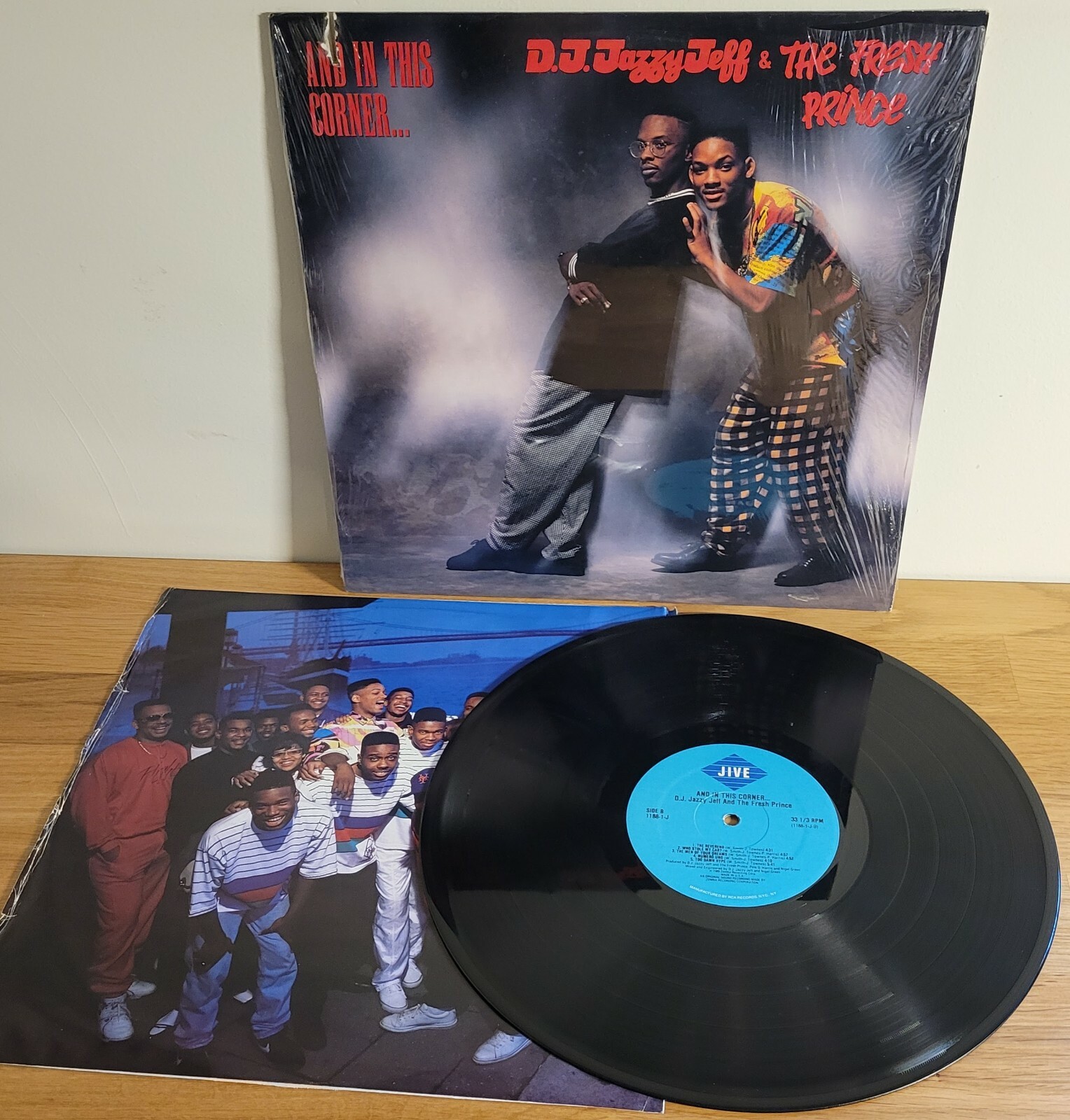 D.J. Jazzy Jeff Fresh Prince and in This Corner 1989 Jive Records in Shrink LP