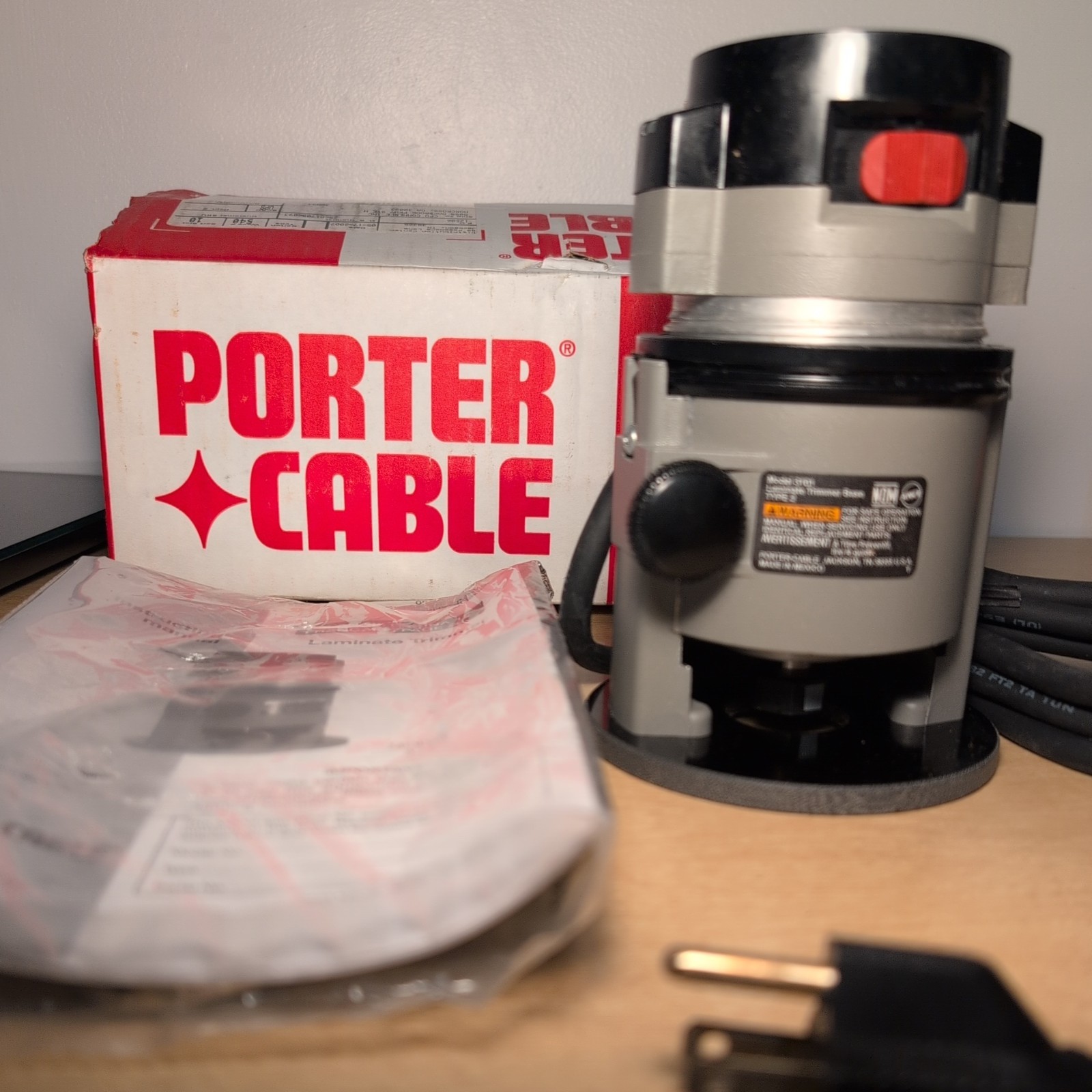 Porter Cable Rockwell 3101 Router W/P-C Model 3101 VENEER TRIMMER BASE NEW NEW