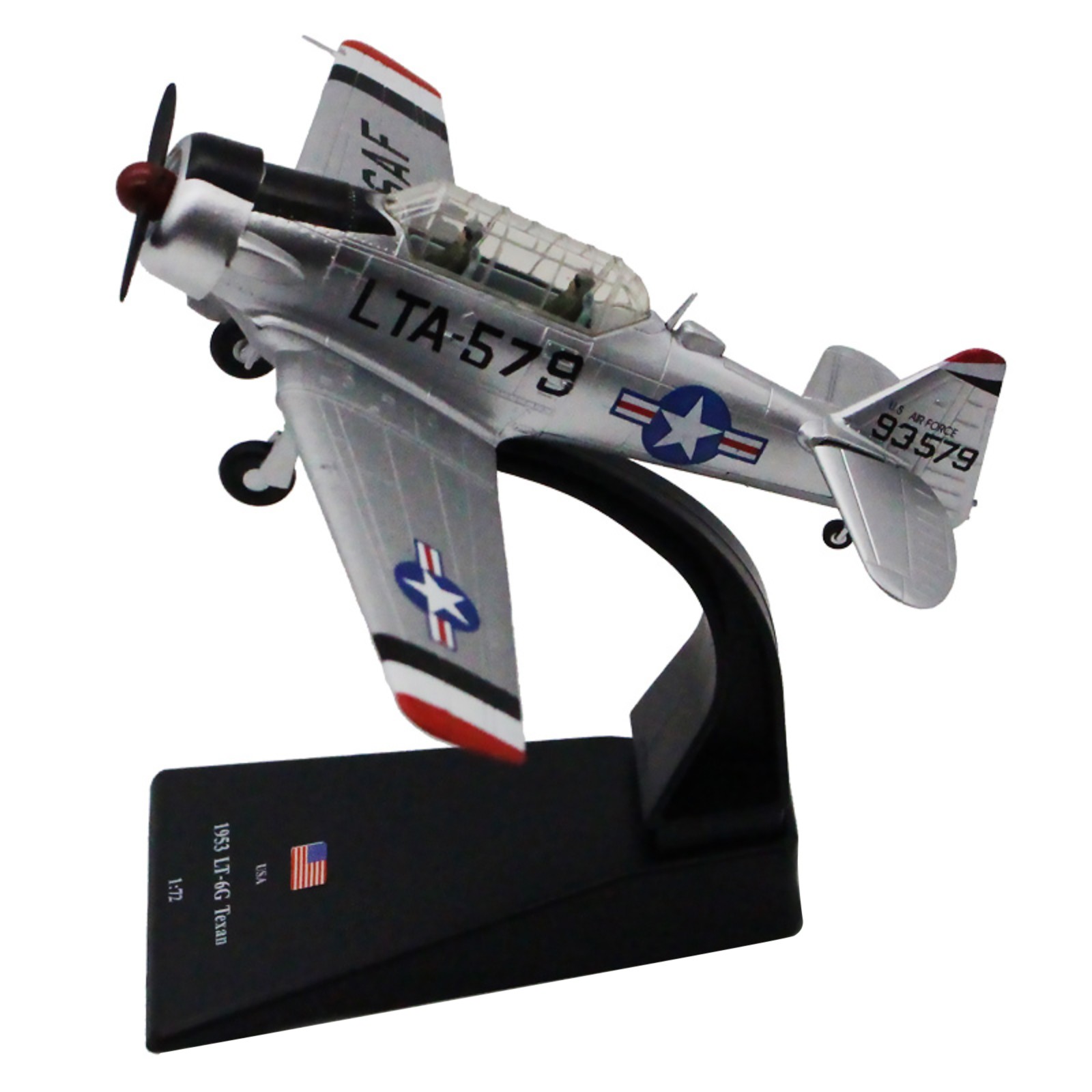 1/72 WWII USA 1953 T6 LT-6G Texan Fighter Aircraft Model Military Collection B