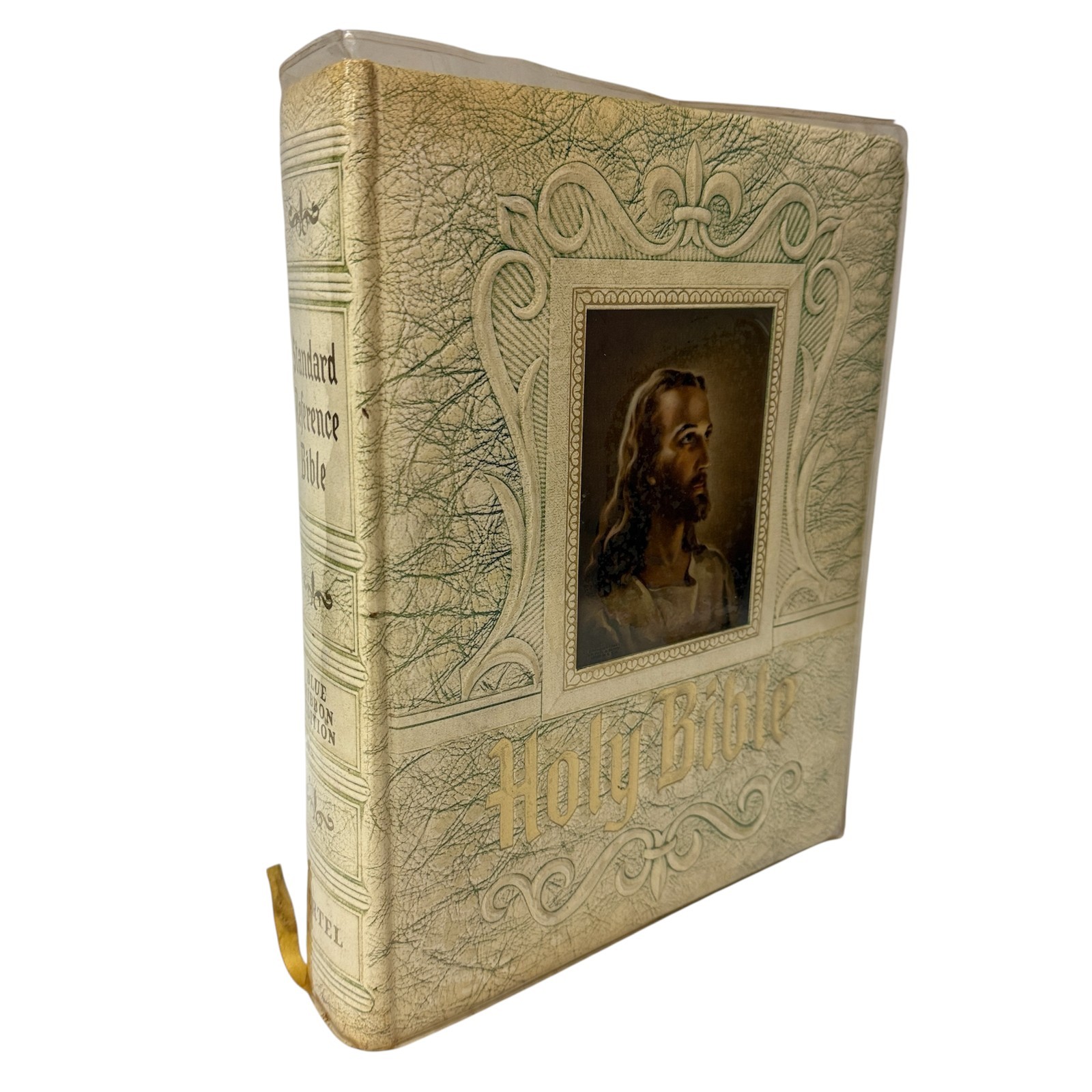 Holy Bible Hertel Standard Reference Blue Ribbon Edition Vintage 1967-68 Covered Holy Bible Hertel Standard Reference Blue Ribbon Edition Vintage 1967-68 Covered