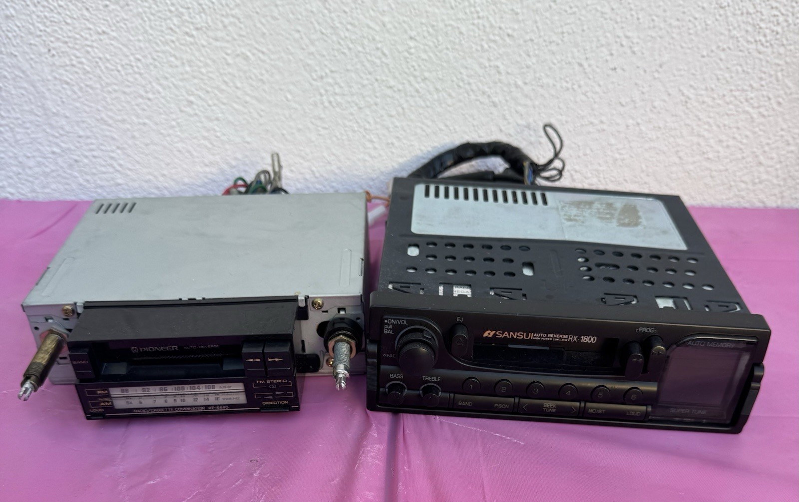 Pioneer KP-4440, Sansui RX-1800 Vintage Cassette Shaft Style Stereo (UNTESTED) Pioneer KP-4440, Sansui RX-1800 Vintage Cassette Shaft Style Stereo (UNTESTED)