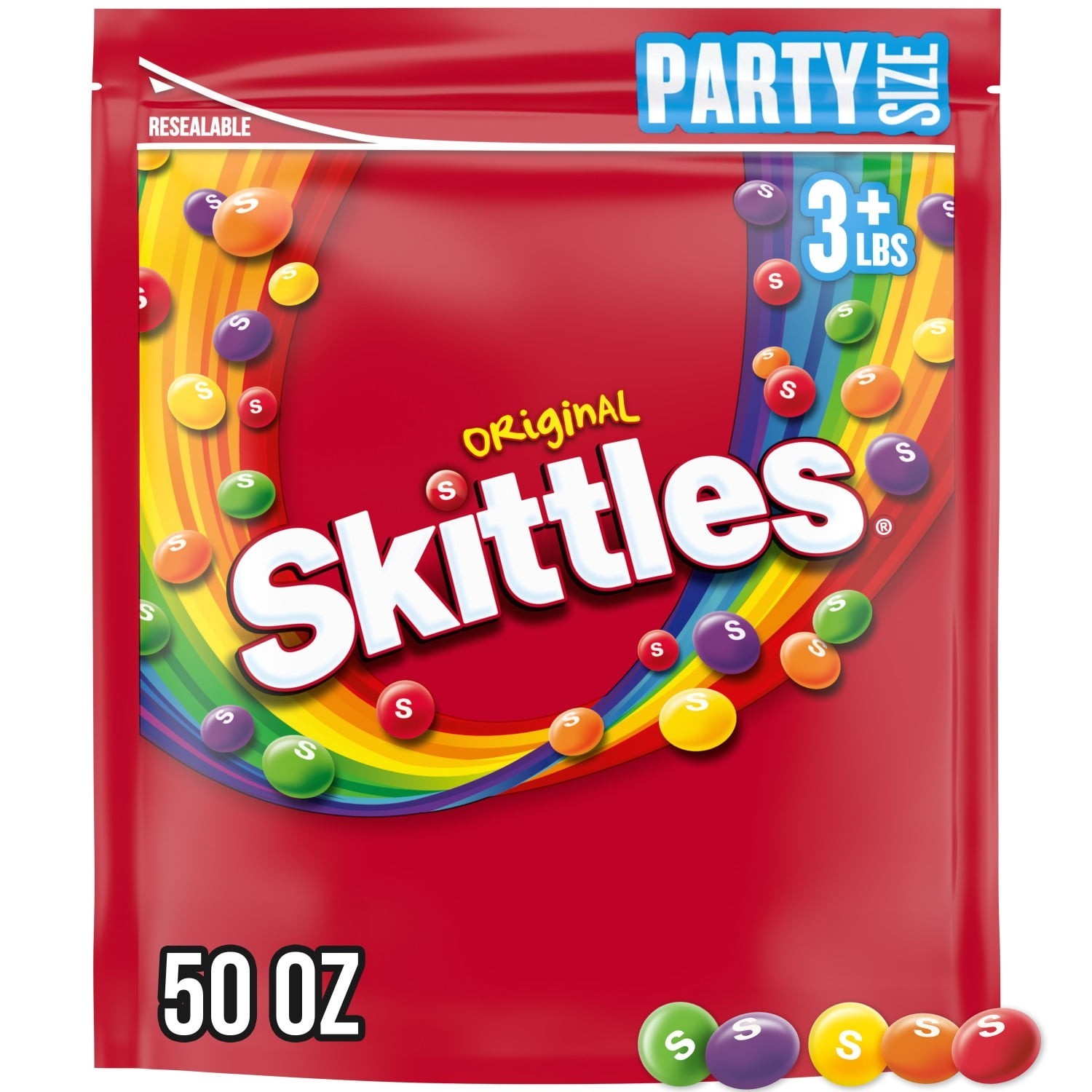 SKITTLES Original Chewy Candy Party Size, 50 oz.