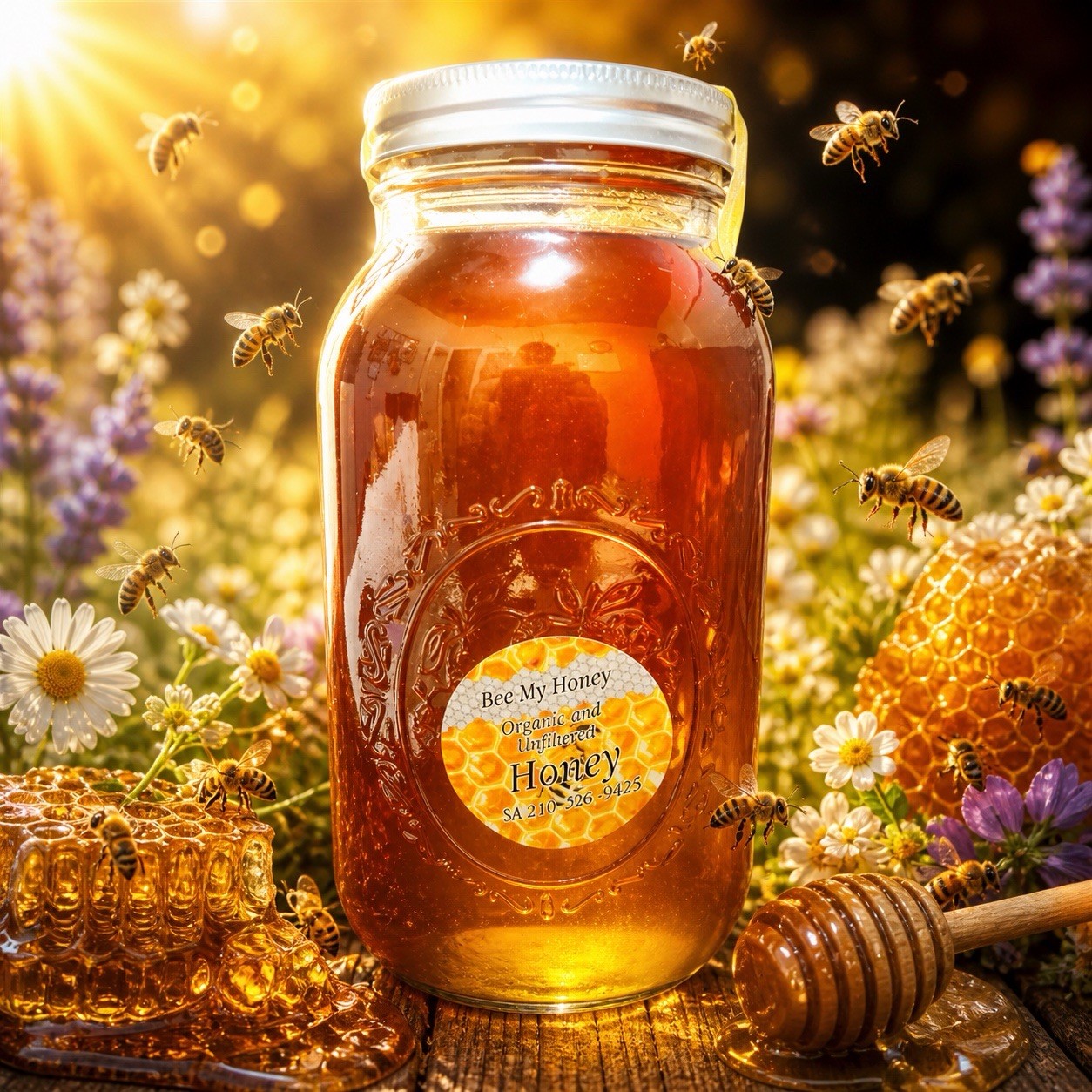 96 Oz of Organic, Raw,Unfiltered, Unheated and Pure honey 96 Oz of Organic, Raw,Unfiltered, Unheated and Pure honey