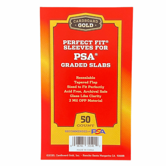 PSA Perfect Fit Sleeves for PSA Graded Slabs – 50 Count – Buy More Save