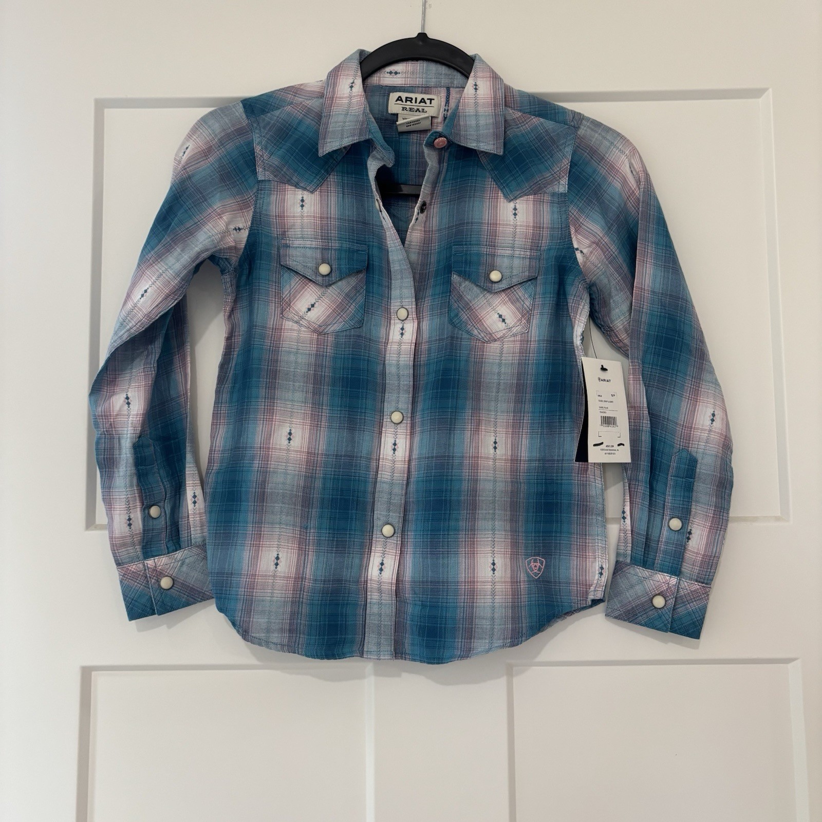 Ariat Girls Pearl Snap Button Up