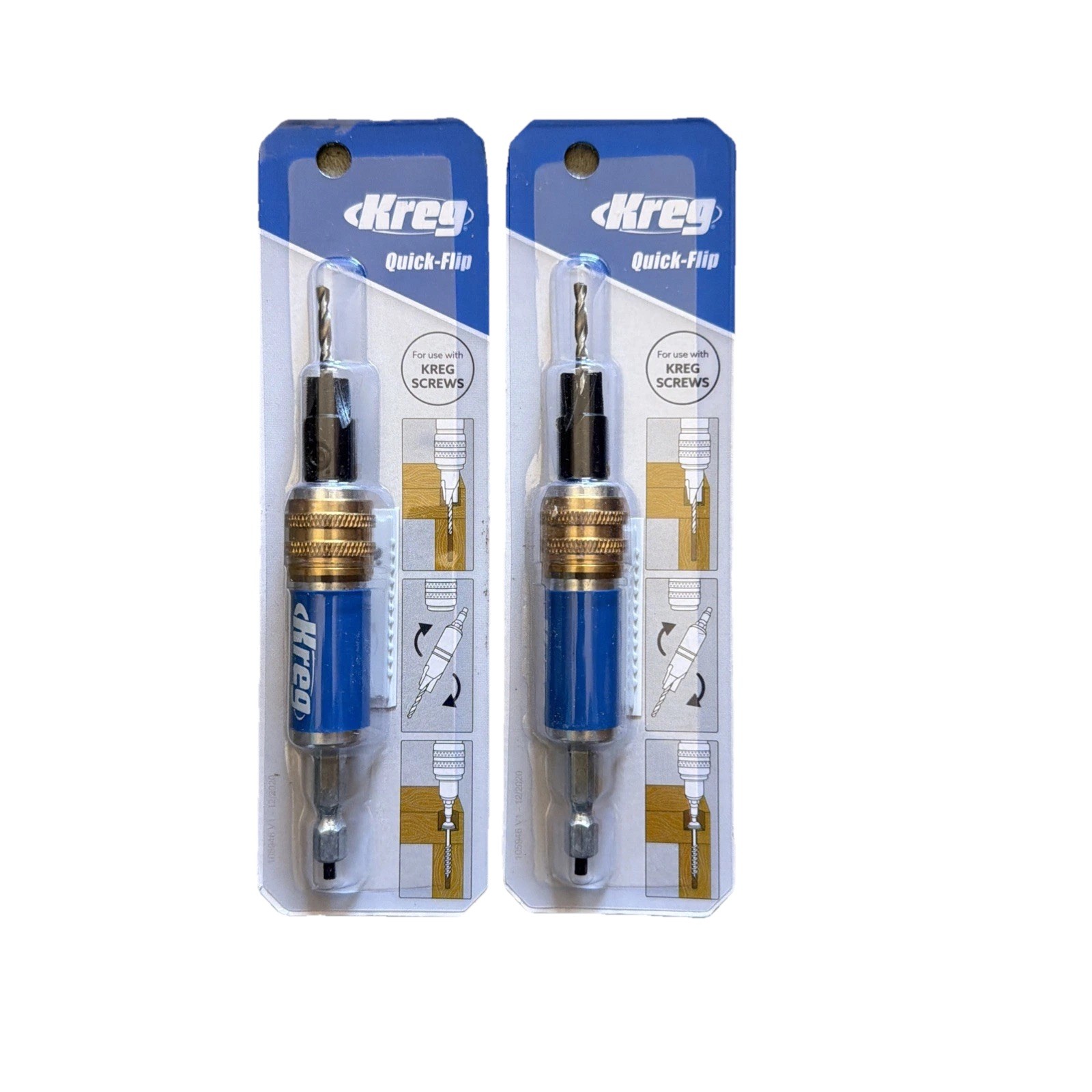 Kreg Quick-Flip Tool for use with Kreg Screws KDRV-Flip Lot Of 2 Kreg Quick-Flip Tool for use with Kreg Screws KDRV-Flip Lot Of 2