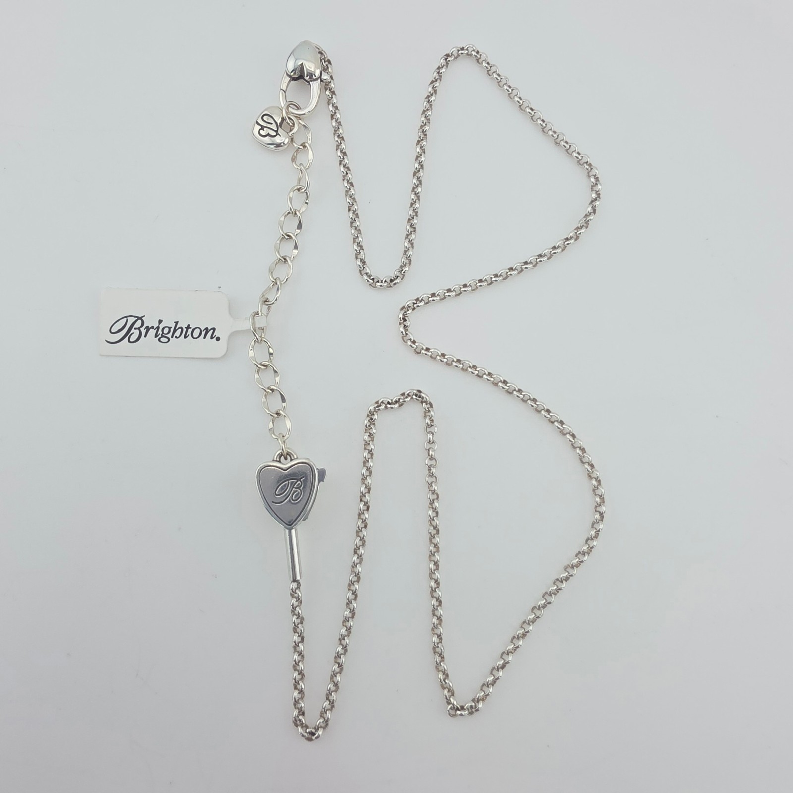 New BRIGHTON 'Vivi' Charm Necklace Add-A-Charm Rolo Chain Silver Plate 18 New BRIGHTON 'Vivi' Charm Necklace Add-A-Charm Rolo Chain Silver Plate 18