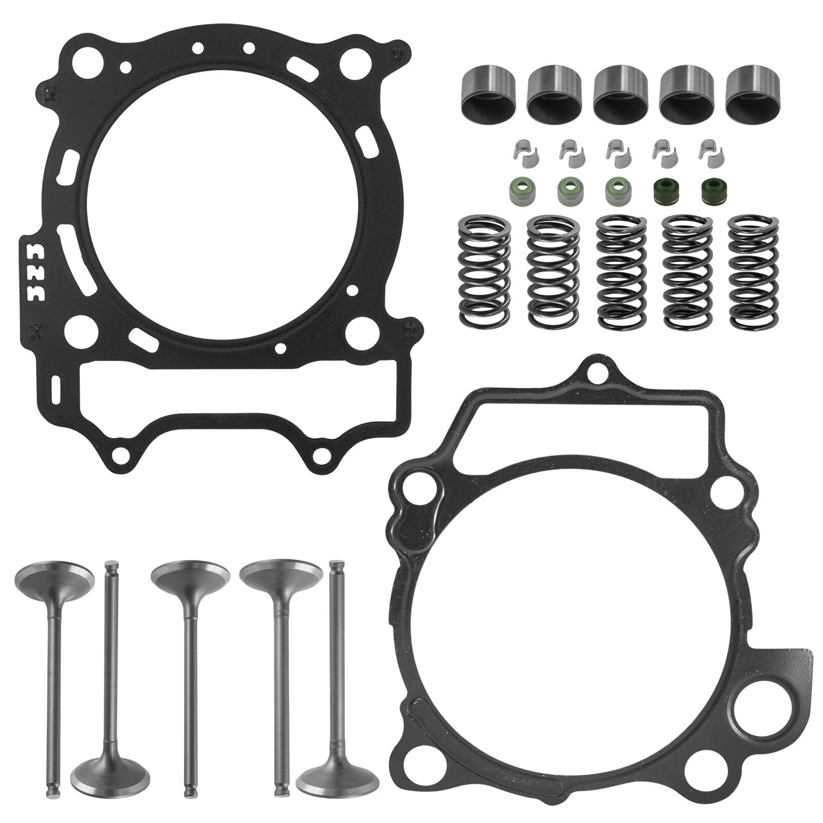 Cylinder Intake Exhaust Gasket Valve Kit for Yamaha YZ450F 2006 2007 2008 2009