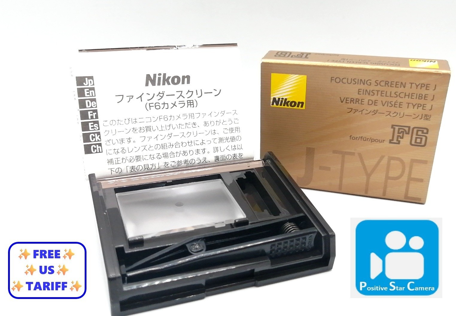 🎦👀✨Unused✨ Nikon focusing screen TYPE J For Nikon F6 From JAPAN