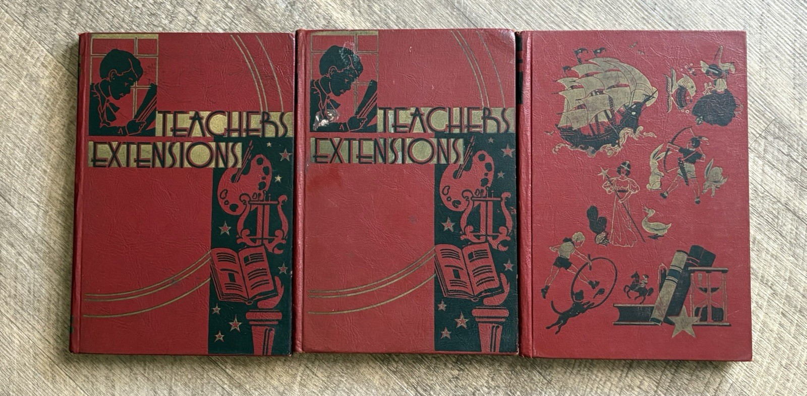 Vintage 1945 Teachers Extension & My Nature Books Lot 3 Hardcover Vintage 1945 Teachers Extension & My Nature Books Lot 3 Hardcover