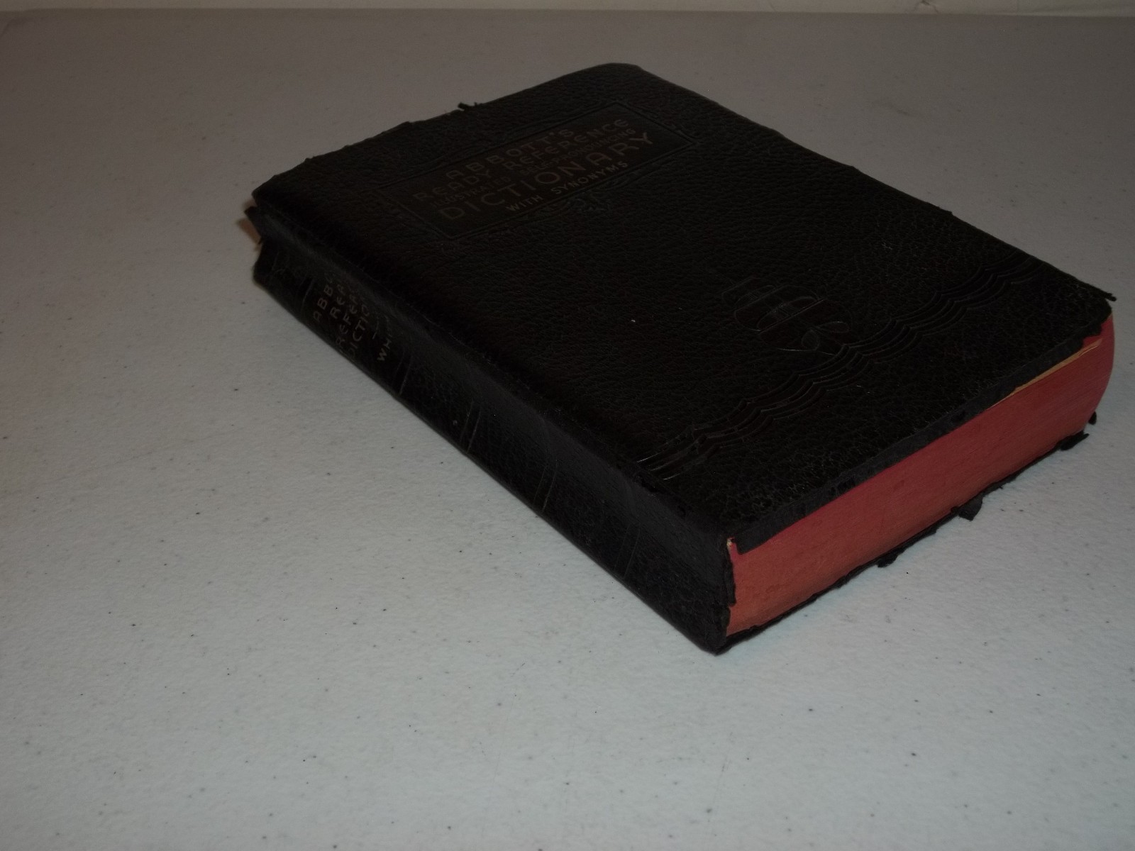 Vintage 1938 Abbott\'s Illustrated Dictionary Ready Reference Black with Synonyms Vintage 1938 Abbott\'s Illustrated Dictionary Ready Reference Black with Synonyms
