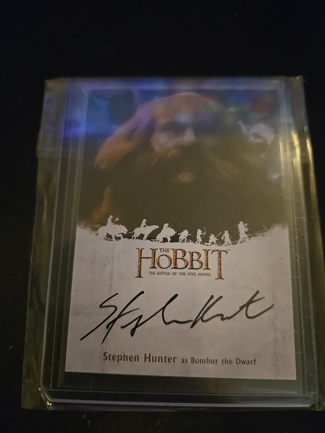 Stephen Hunter Bombur The Dwarf The Hobbit Battle Of Five Armies Autograph