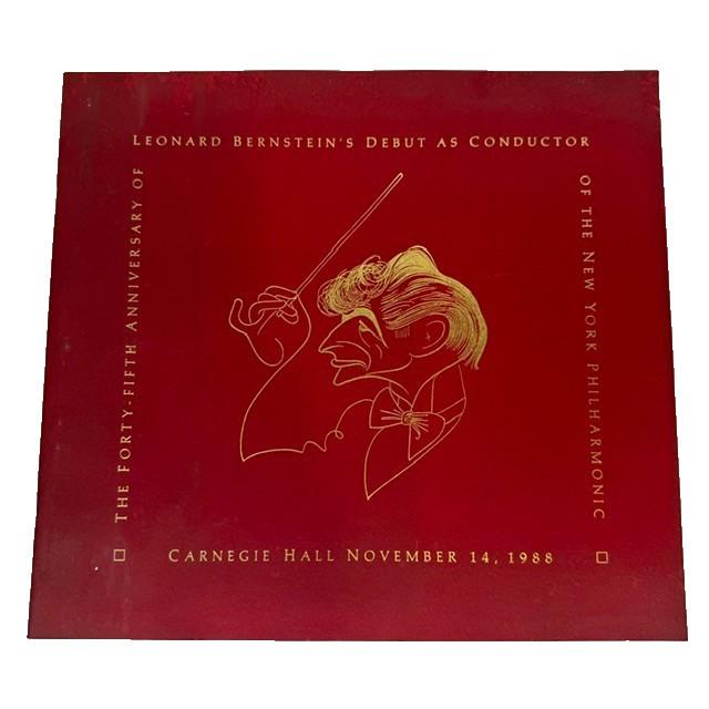 Leonard Bernstein NY Philharmonic 1988 45th Anniversary Debut Program