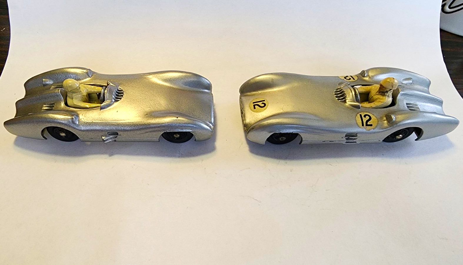 Vintage Crescent Mercedes-Benz 2.5 Litre G/Prix Silver Diecast Race Cars
