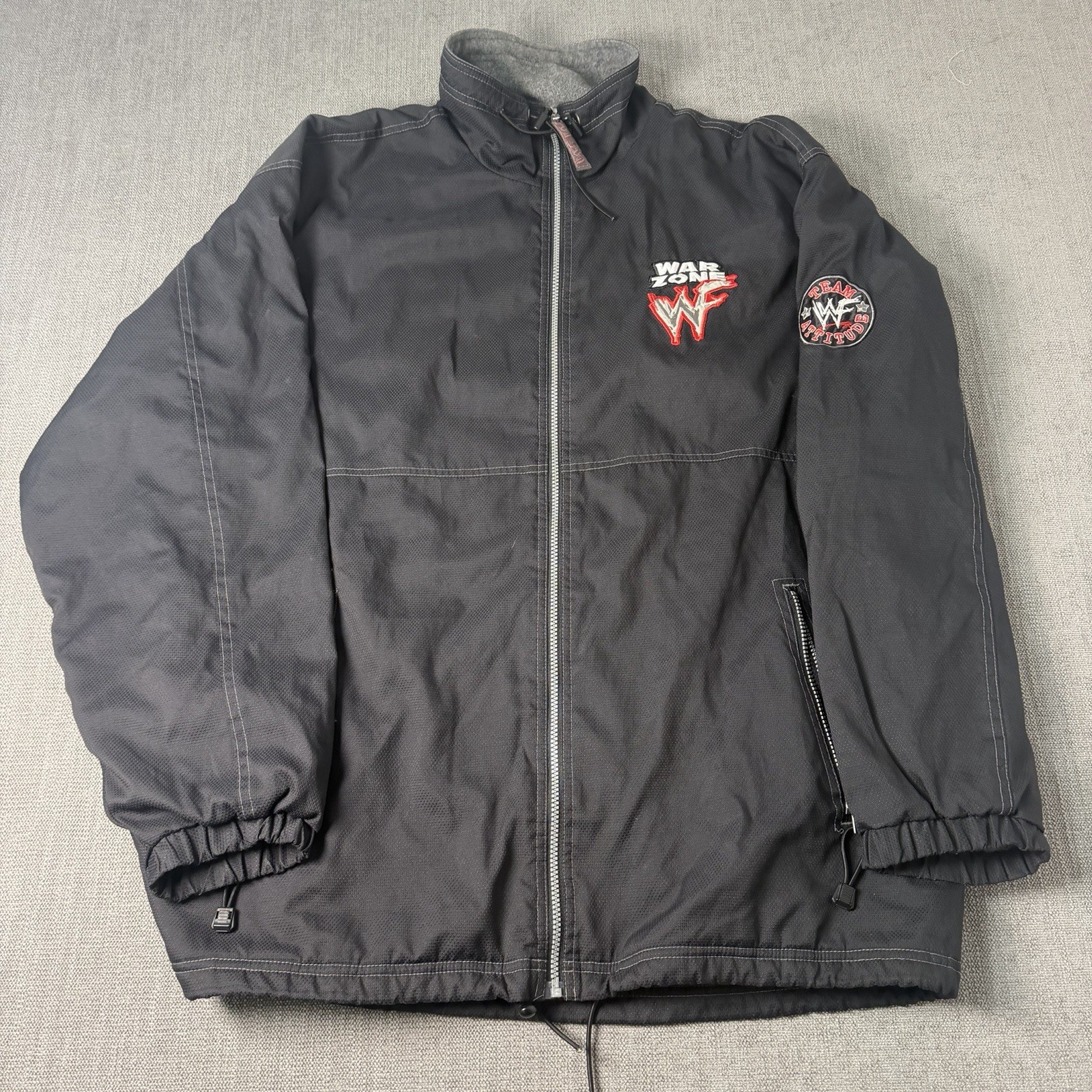 Vintage WWF Racing World Wrestling Federation WWE Attitude Jacket XL Vintage WWF Racing World Wrestling Federation WWE Attitude Jacket XL