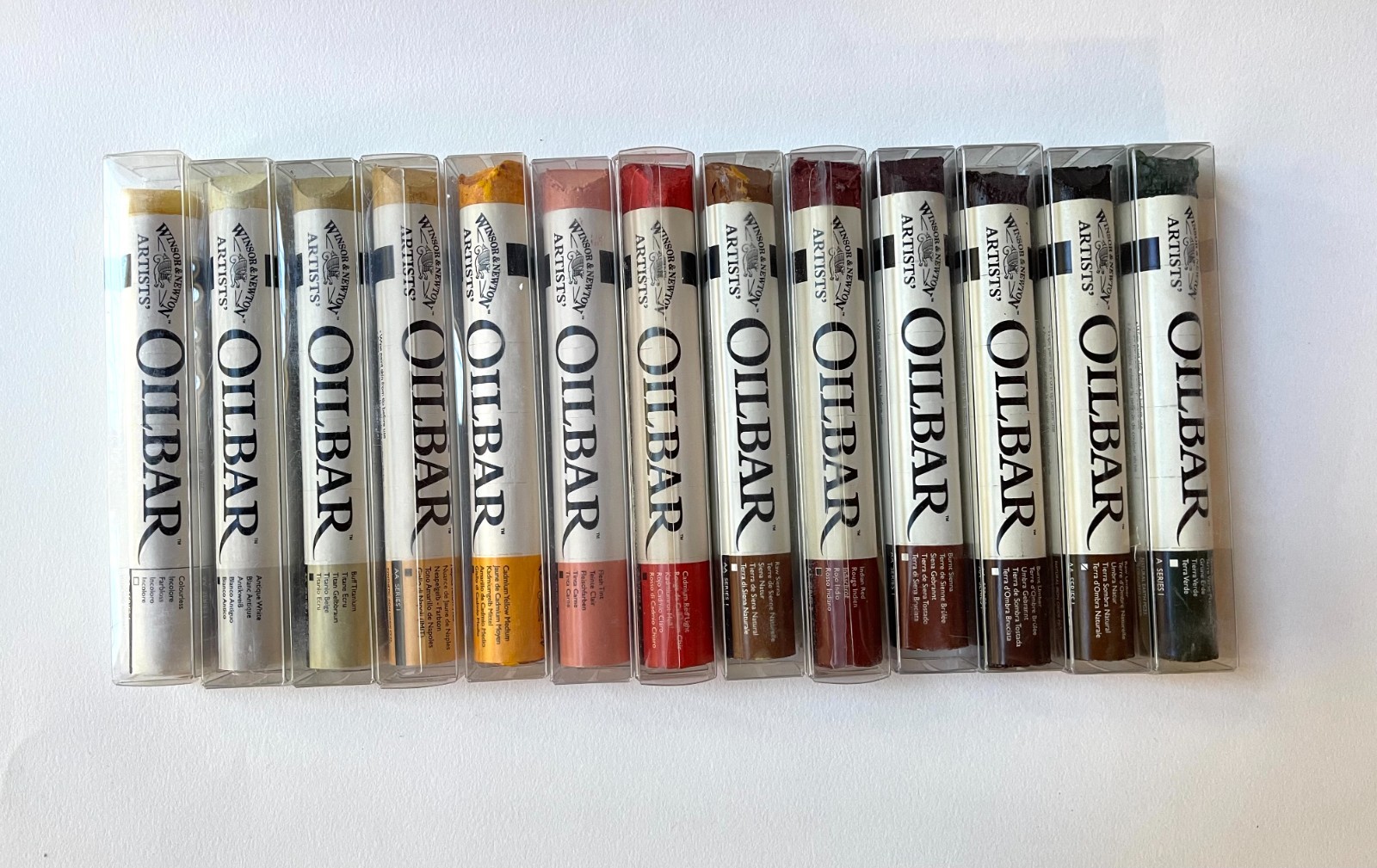 Winsor & Newton OILBARS - Twelve Colors plus Bonus Colorless Blender - NEW