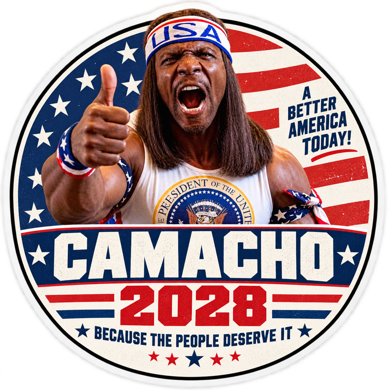Comacho 2028 Vinyl Sticker Decal Political Idiocracy Funny Truck Car Laptop