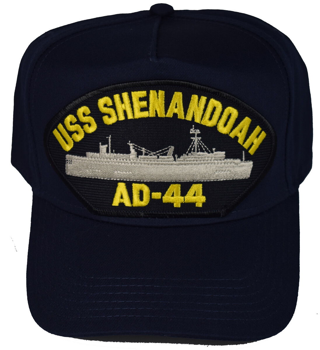 USS SHENANDOAH AD-44 SHIP HAT - NAVY BLUE - Veteran Owned Business