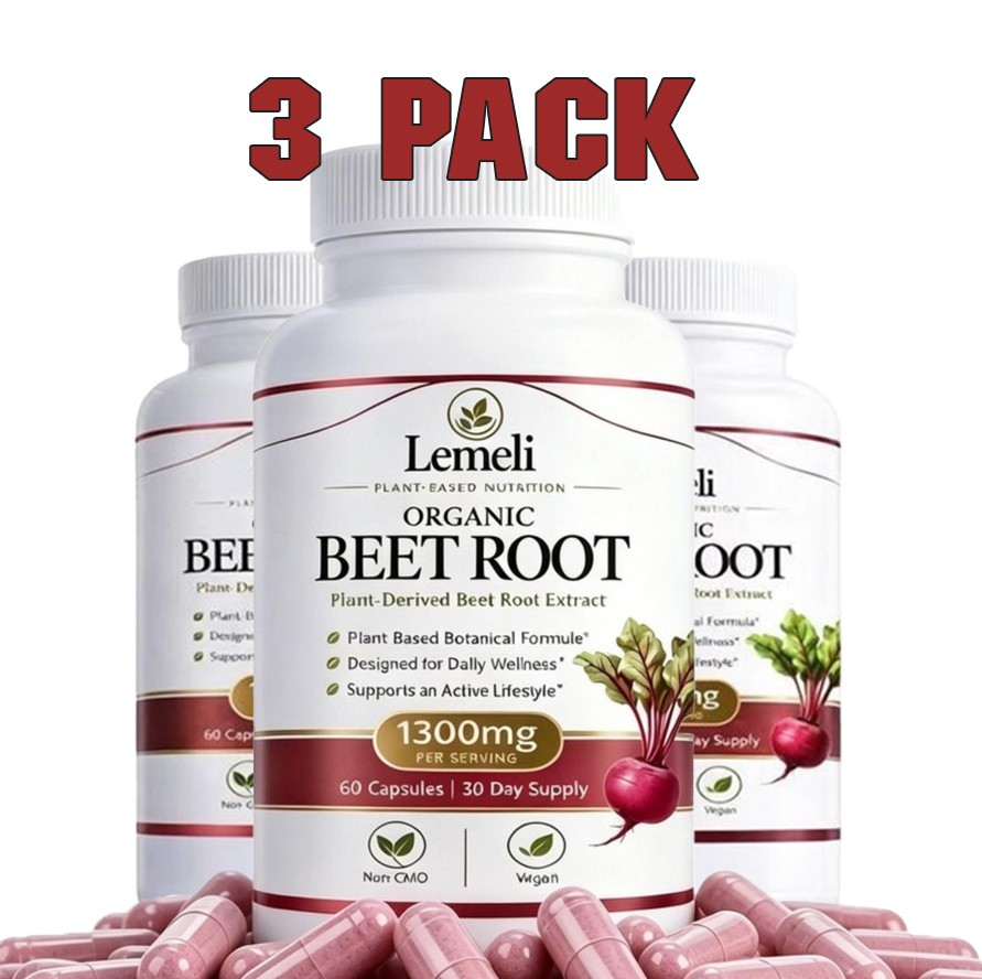 3Pc Lemeli Beetroot Beet Root Capsules 1300mg Nitric Oxide Booster with Beetroot 3Pc Lemeli Beetroot Beet Root Capsules 1300mg Nitric Oxide Booster with Beetroot
