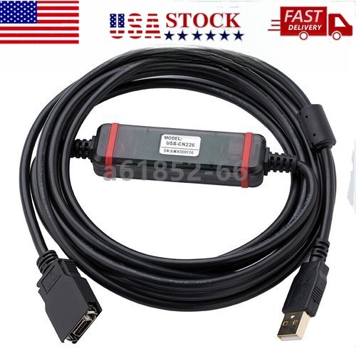 One For Omron CSCJCQM1H CPM2C USB-CN226 Programming Cable New