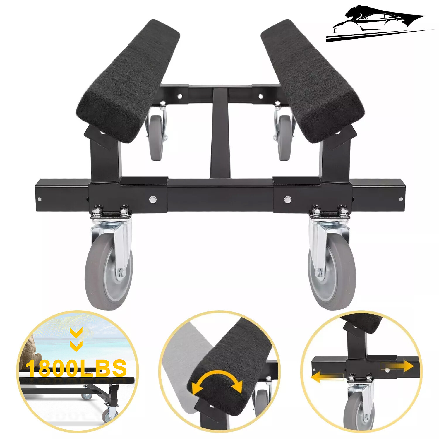 Watercraft PWC Dolly Boat Jet Ski Stand Storage Cart 1800LBS For Sea-Doo Yamaha Watercraft PWC Dolly Boat Jet Ski Stand Storage Cart 1800LBS For Sea-Doo Yamaha