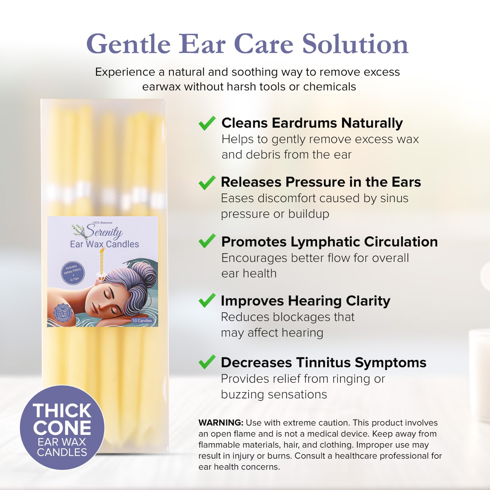 50 pc Earwax Removal Kit Double-Headed Easy to Use Suitable for Families
