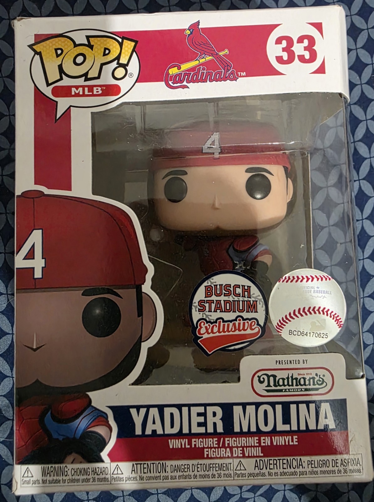 Funko Pop Vinyl: Yadier Molina - LLC (Stlo) St. Louis Cardinals (Exclusive) #33