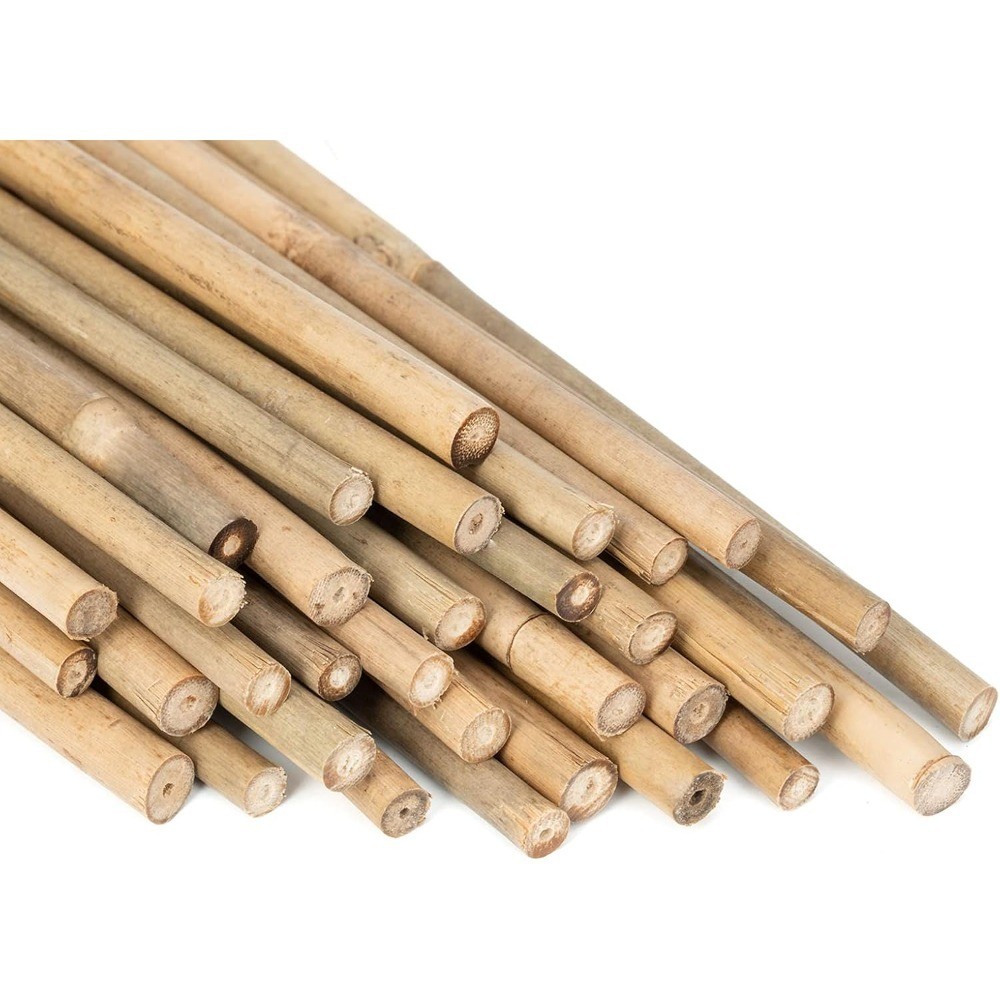 Plant Stakes,18N Natural Bamboo Stakes, 20Pcs Garden Plant Support Stakes