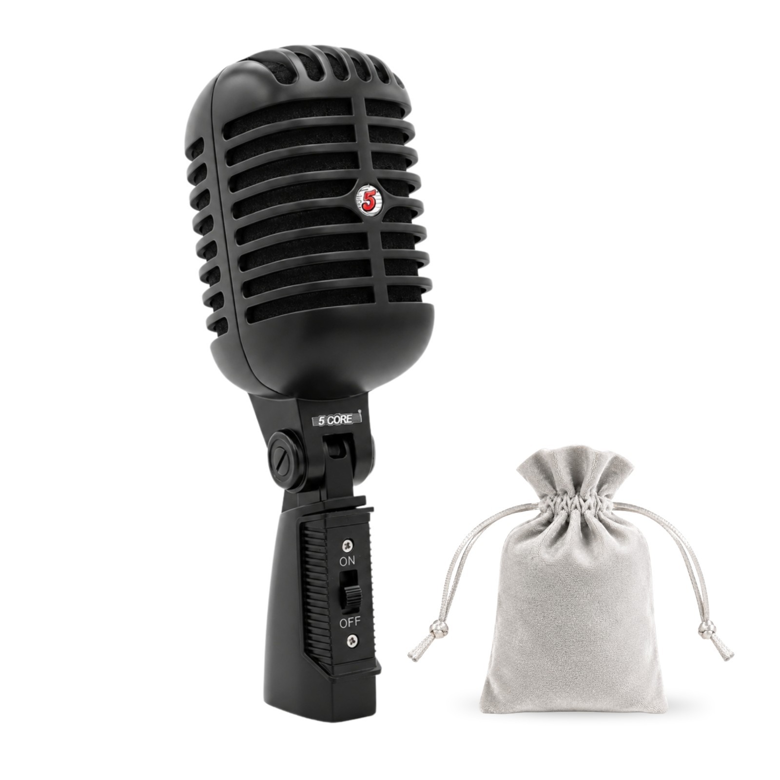 5 Core Retro Dynamic Vocal Iconic Microphone Vintage Classic Unidirectional Mic