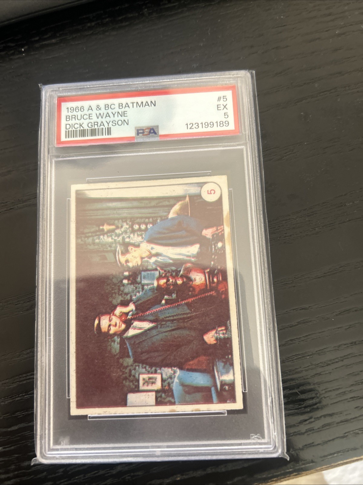 1966 A&BC Batman #3 Bruce Wayne Dick Grayson Scarce PSA 5