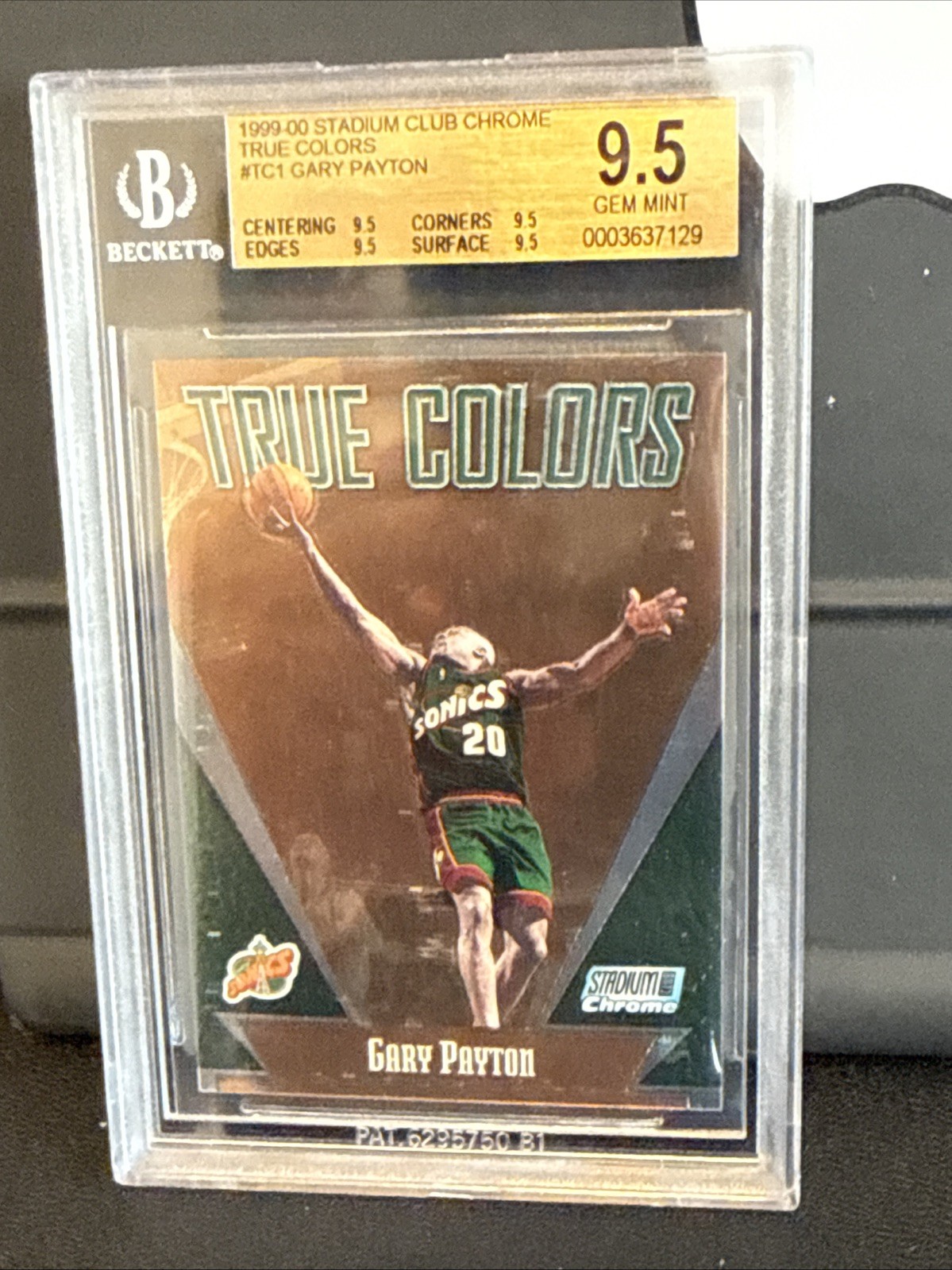 🔥1999 Stadium Club Chrome True Colors Gary Payton #TC1 BGS GEM MINT 9.5🔥 🔥1999 Stadium Club Chrome True Colors Gary Payton #TC1 BGS GEM MINT 9.5🔥