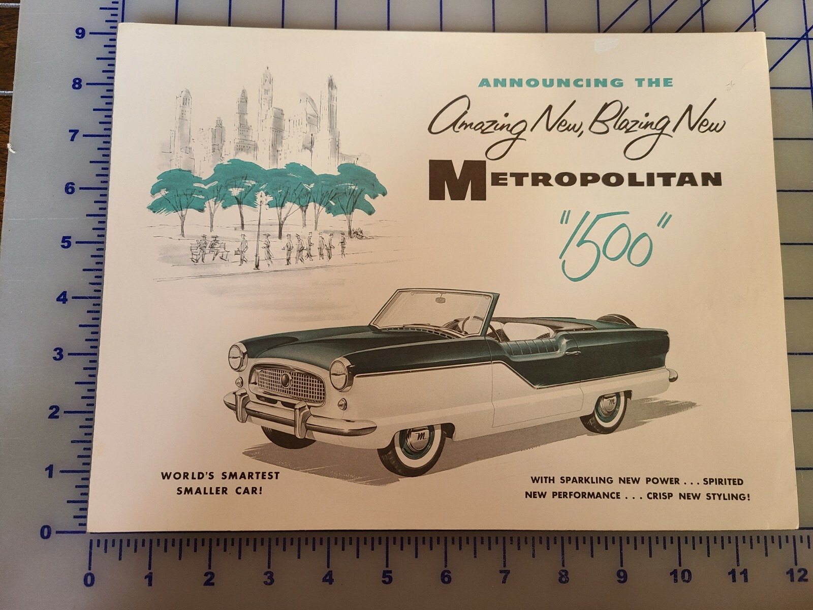 1956 American Motors Metropolitan 1500 Brochure Folder 