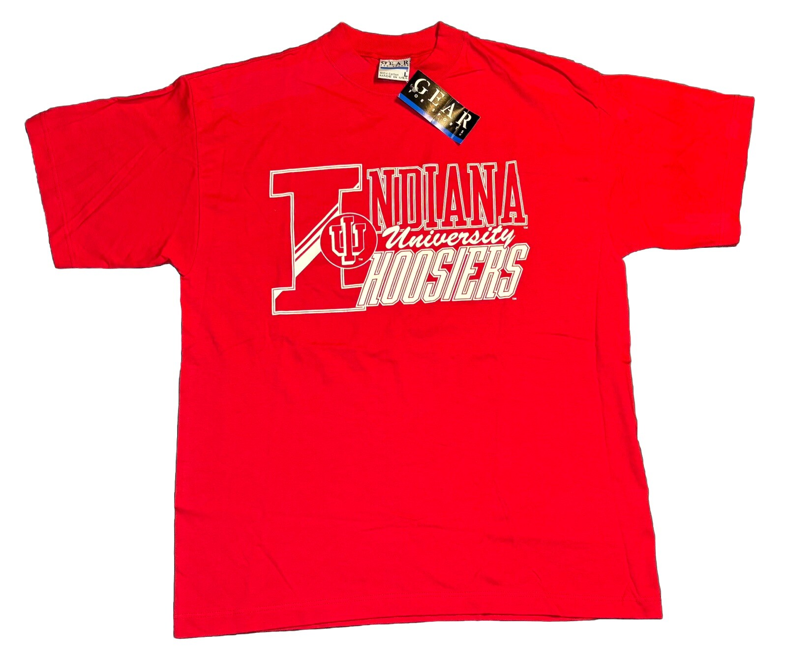 Vintage Indiana University Shirt Hoosiers Crimson NCAA Basketball Large NWT Red Vintage Indiana University Shirt Hoosiers Crimson NCAA Basketball Large NWT Red