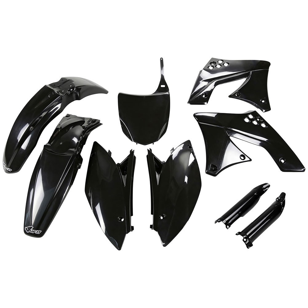 UFO Black Plastic Kit Set Full Complete Kawasaki KX250F 2009-2012
