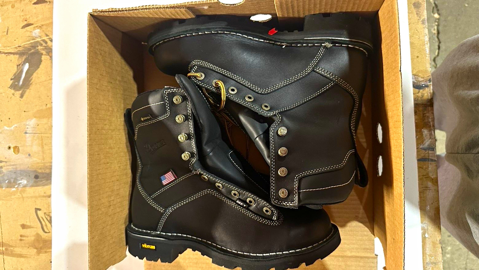 SIZE 14 Danner Quarry USA 8” steal toe Work Boots 17310