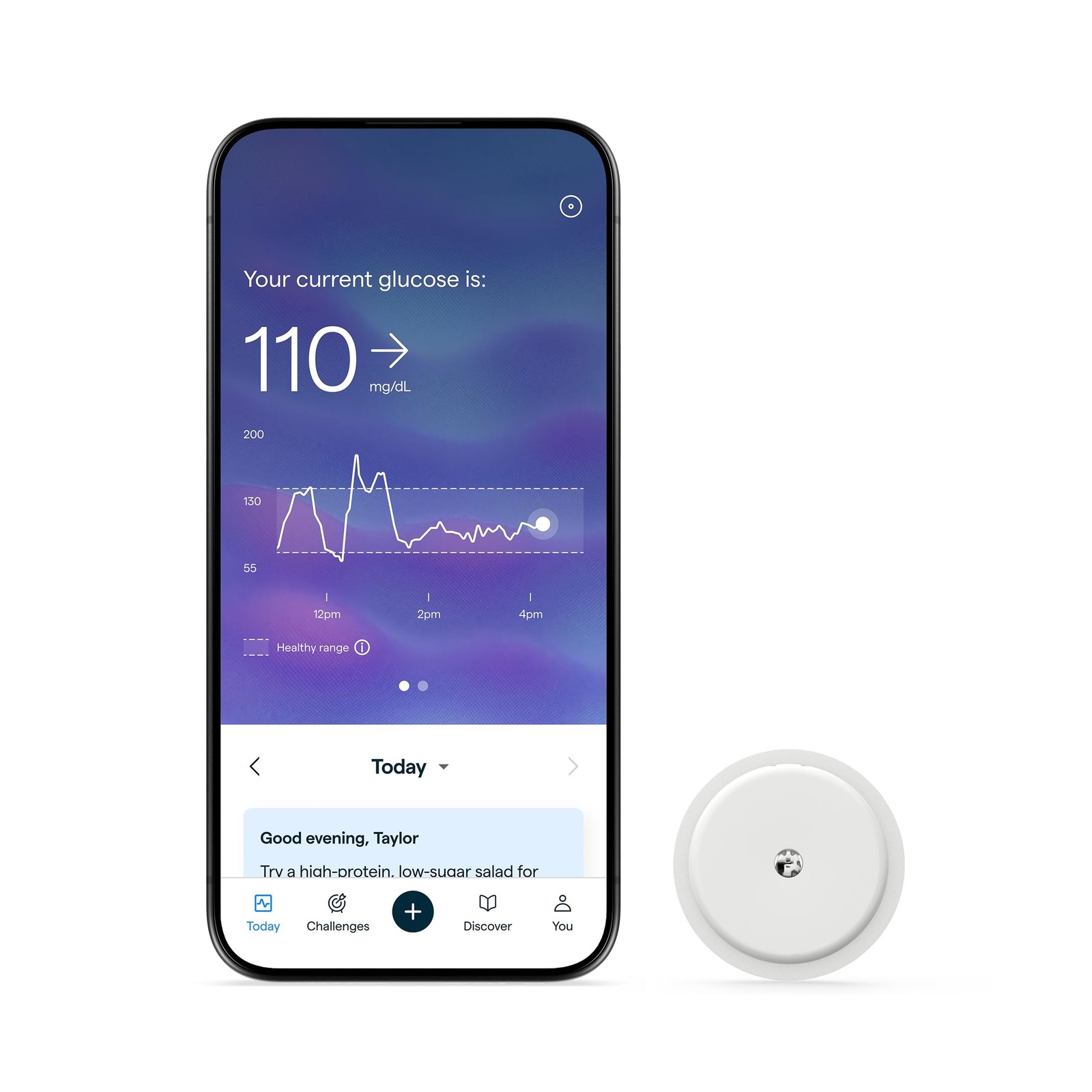 Lingo Continuous Glucose Monitor CGM 24/7 Tracking HSA/FSA No Prescription