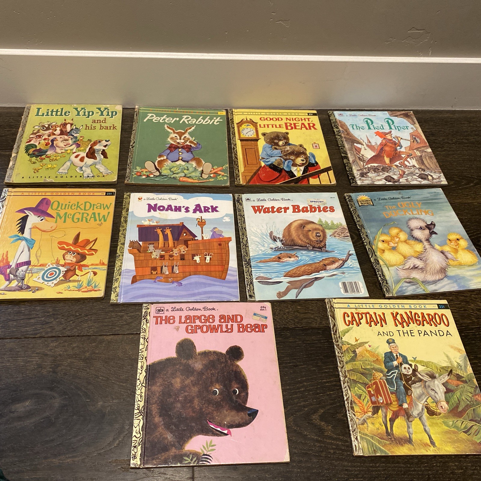 Vtg Little Golden Books Lot Of 10