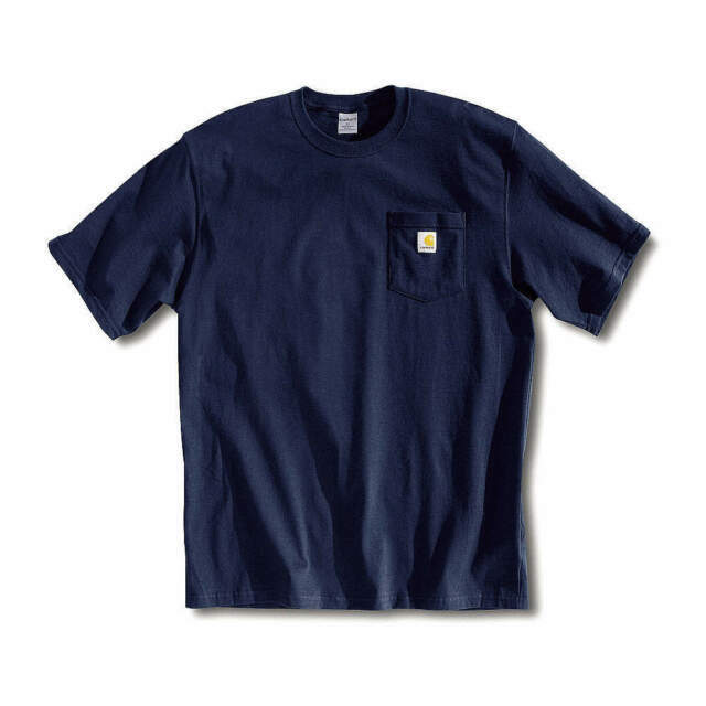 Carhartt Men\'S K87-NVY Large Short Sleeve T-Shirt - Navy