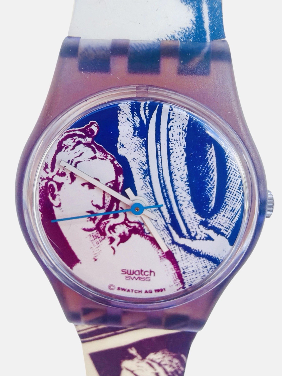 Vintage Swatch Watch SAPPHO LV101 1991 Standard Ladies 26mm Swiss Made Quartz