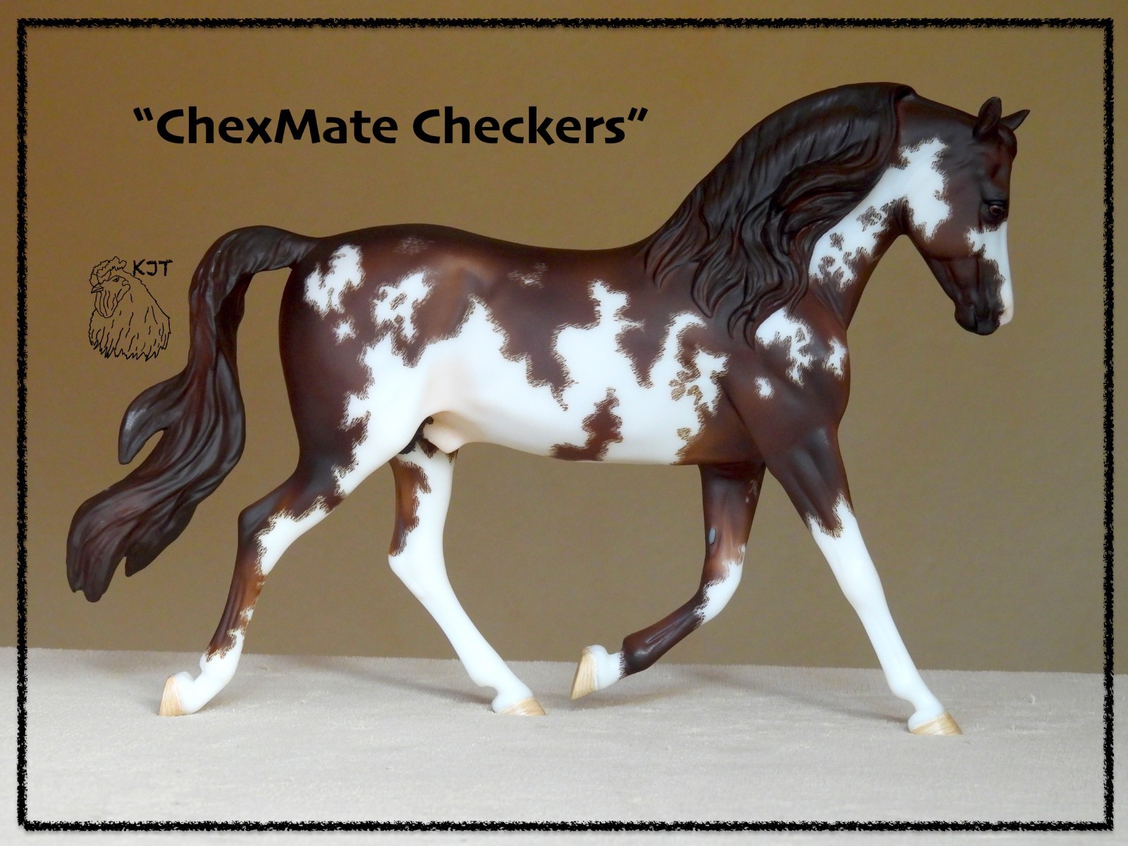 Custom/CM etched Breyer Morgan Stallion (Traditional 1/9 scale)