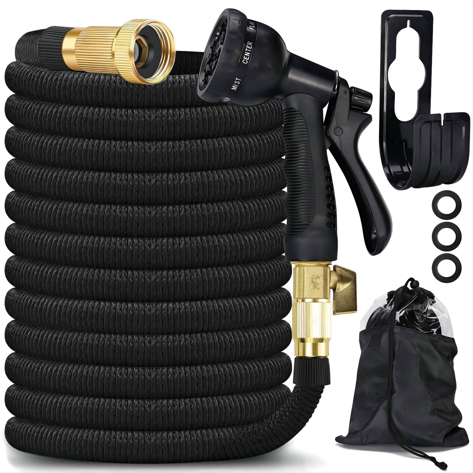 4X Stronger Deluxe Expandable Flexible Garden Water Hose (50ft/75ft/100ft/150ft)