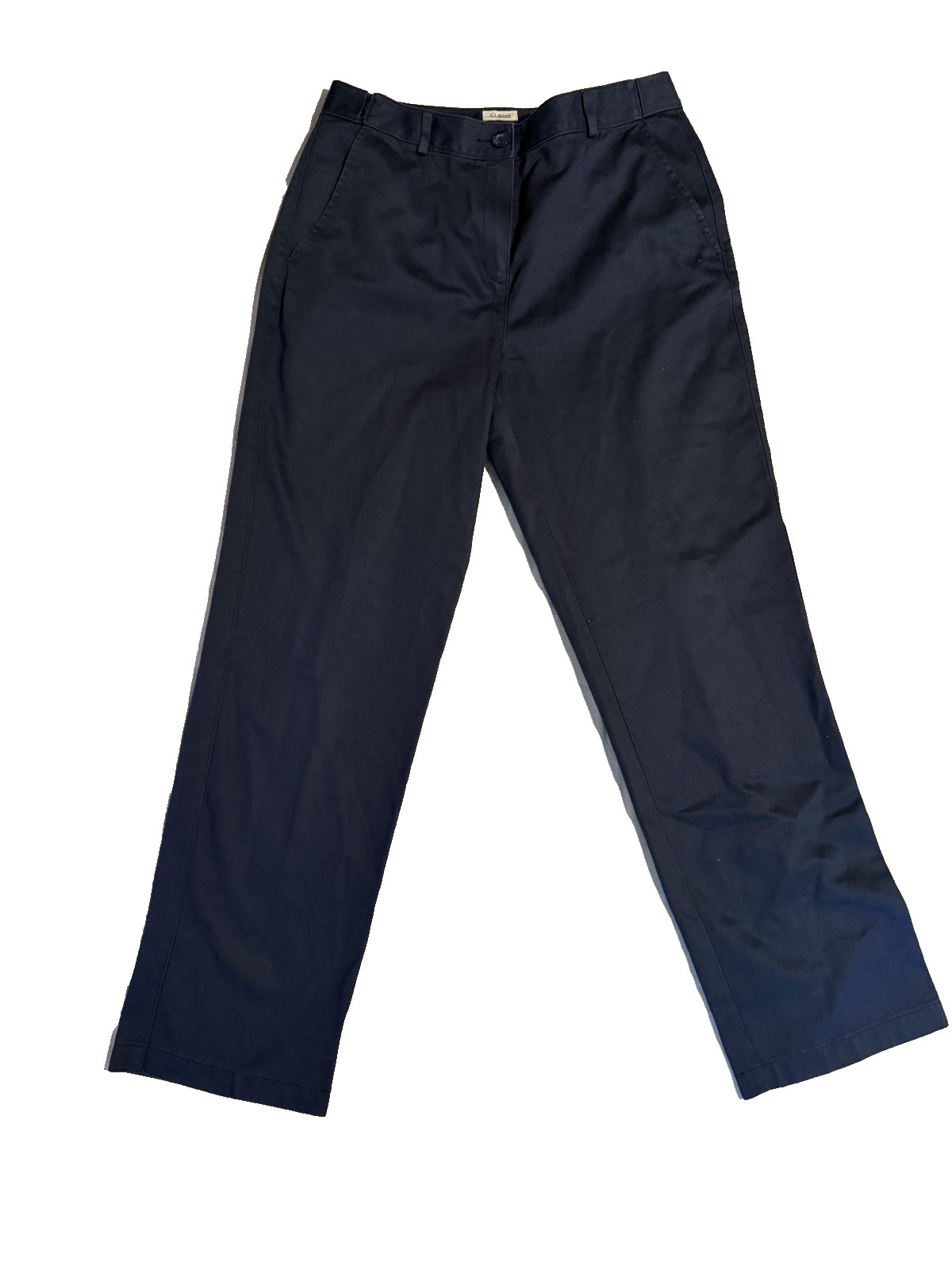 L.L. Bean Pants Women 8 Navy Blue Classic Fit Straight Khakis