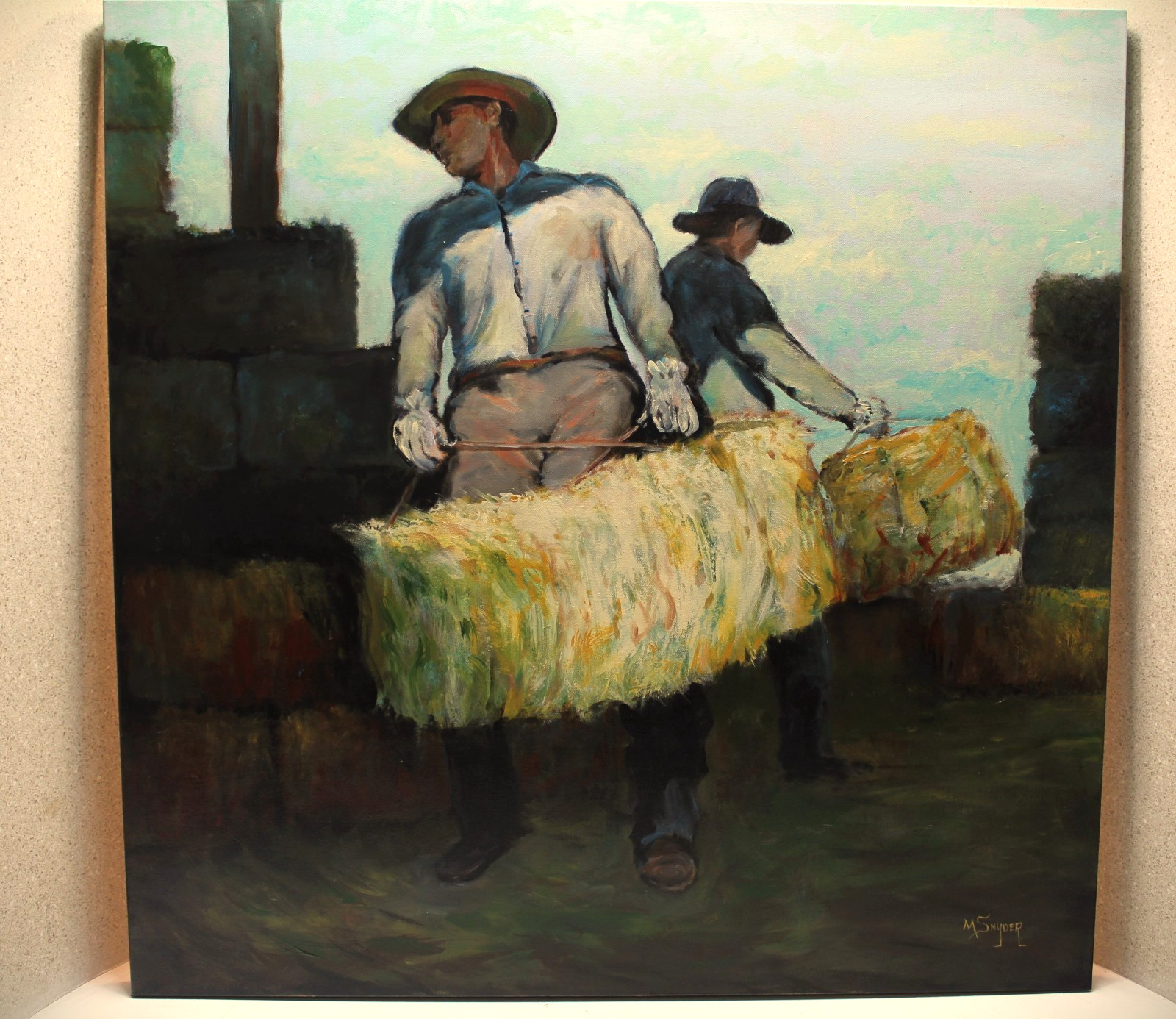 Western Impressionist Oil Painting 36 x 36