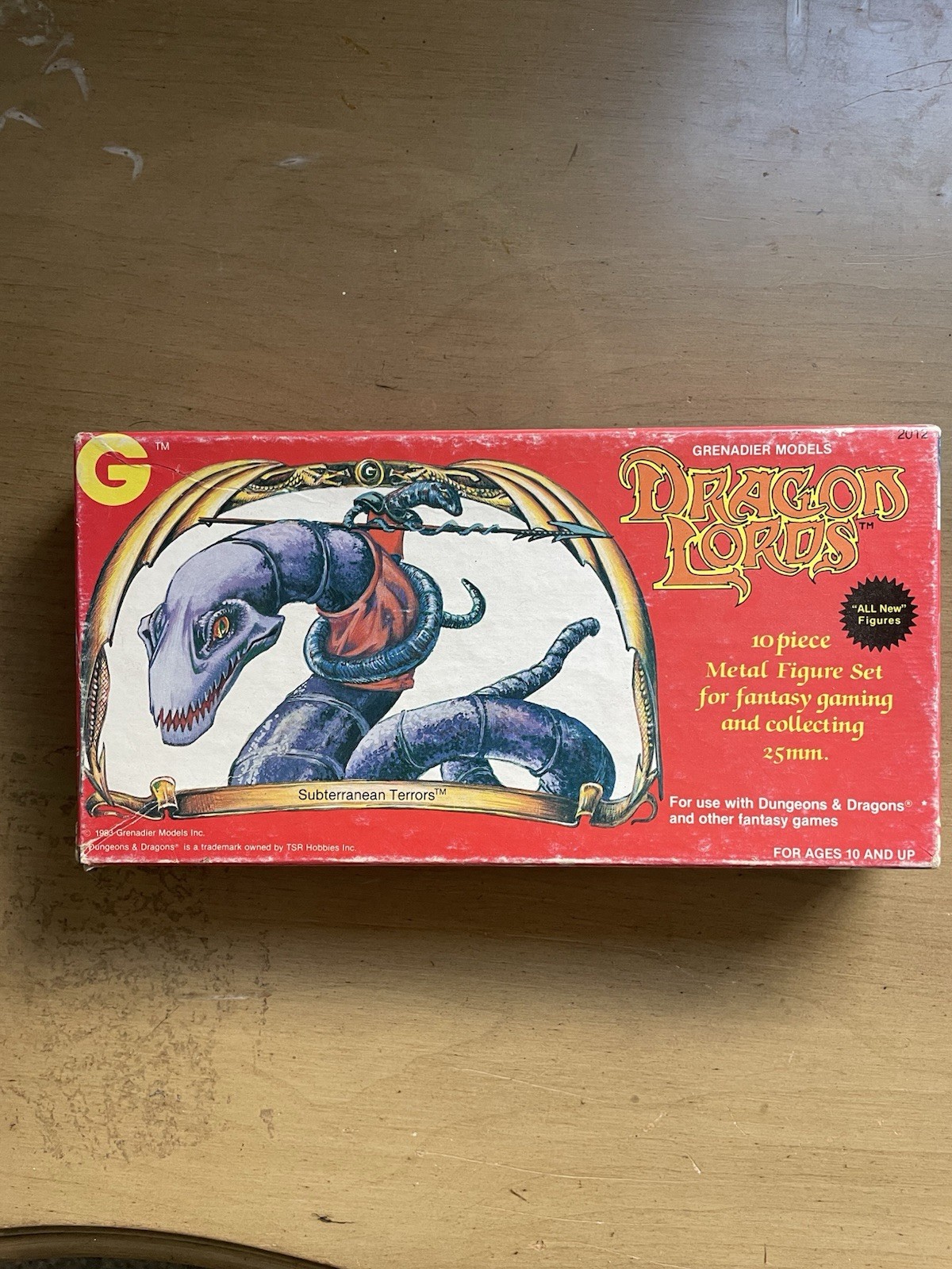 Incomplete Dragon Lords Grenadier Models Subterranean Terrors Rare 1983