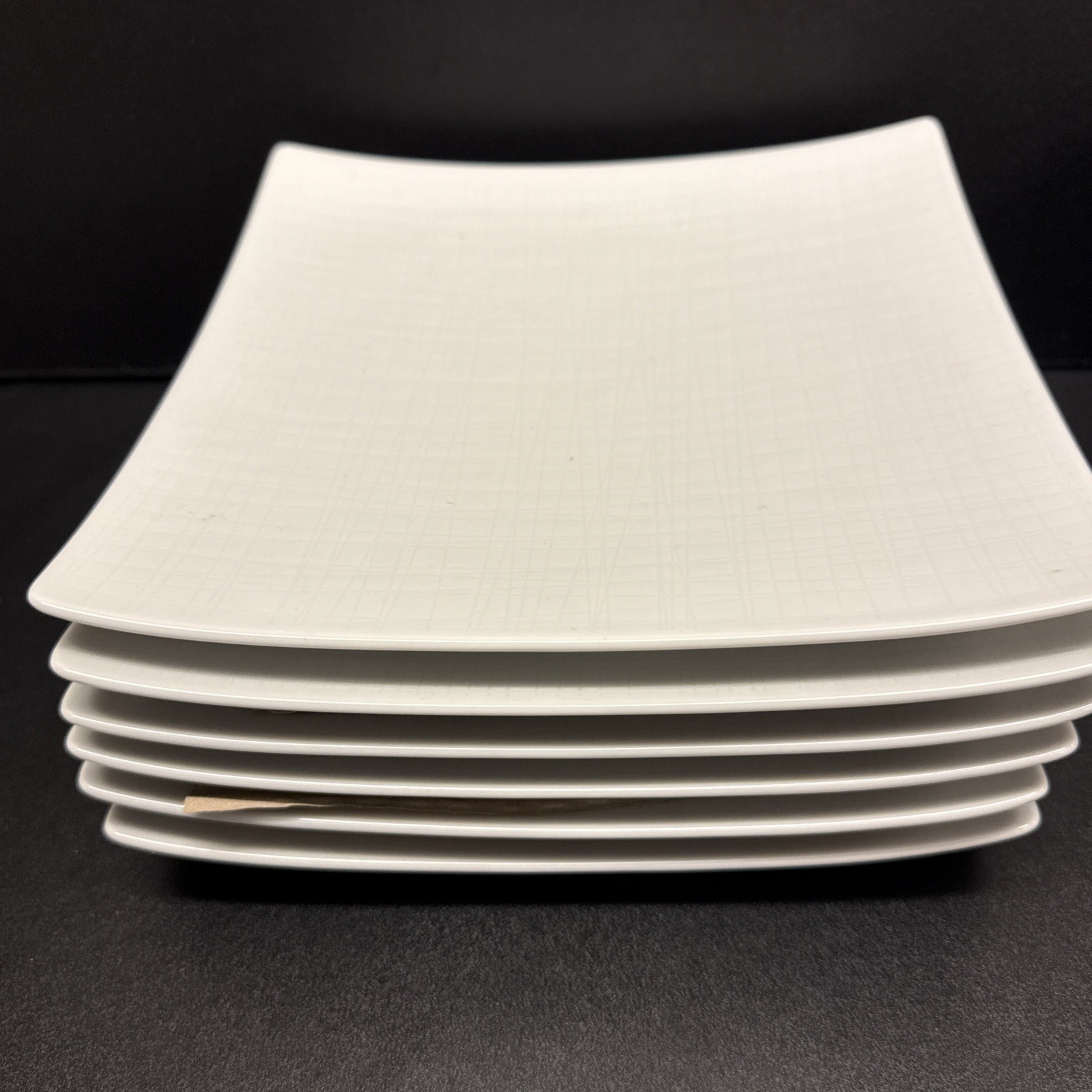 6 Pack Rosenthal Square Mesh White 8-1/2” (22cm) Plates - Germany- Brand New 6 Pack Rosenthal Square Mesh White 8-1/2” (22cm) Plates - Germany- Brand New
