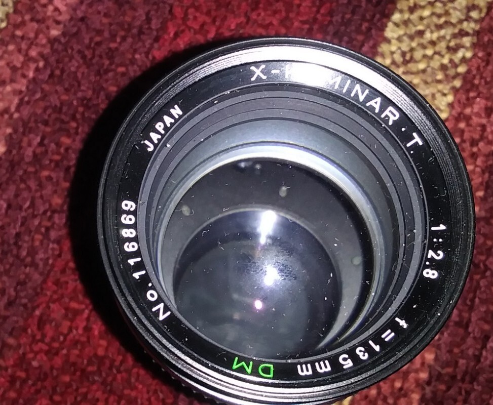 X-Kominar T 1:2.8 f=135mm DM Camera Lens W/Cover and Pouch Case Japan Nice X-Kominar T 1:2.8 f=135mm DM Camera Lens W/Cover and Pouch Case Japan Nice