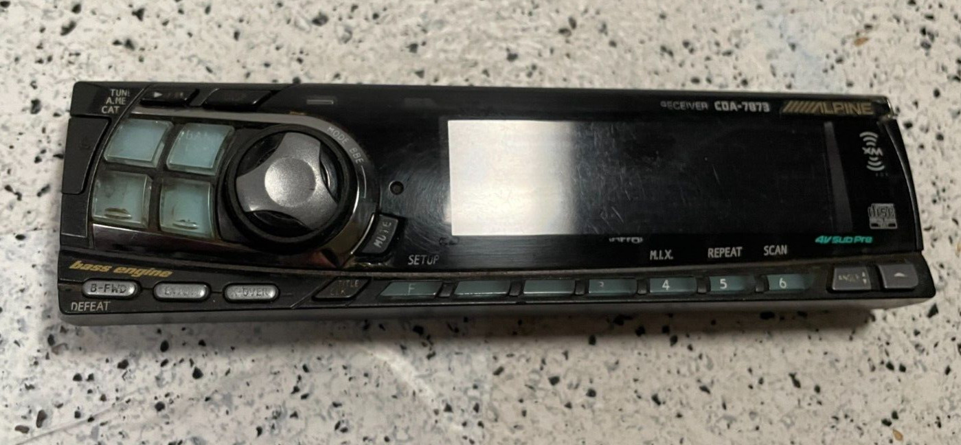 Alpine CDA-7873 Car Stereo CD Player Radio- FACEPLATE ONLY Alpine CDA-7873 Car Stereo CD Player Radio- FACEPLATE ONLY