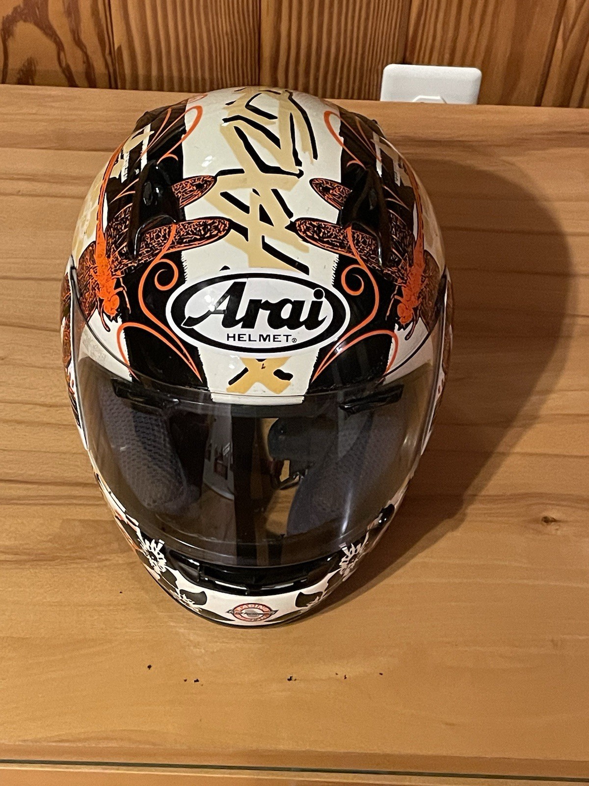 Arai Chaser Full Face Motor Cycle Helmet Featuring. Jungle Graphics Arai Chaser Full Face Motor Cycle Helmet Featuring. Jungle Graphics