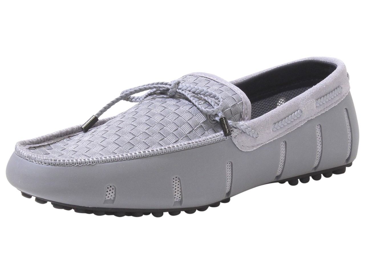 Swims Men\'s Woven Driver Loafers Shoes Gray/Black Sz: 8.5 21224