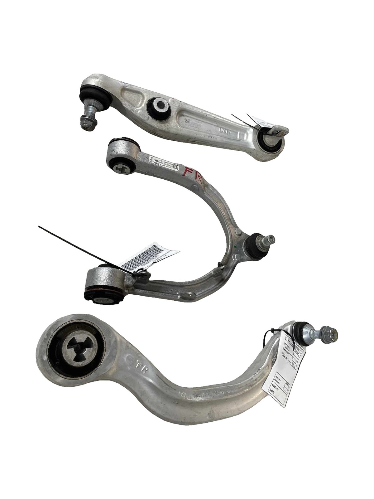 2026 TESLA MODEL Y FRONT RIGHT LOWER UPPER CONTROL ARM SET (3) 1344326 18K MILES